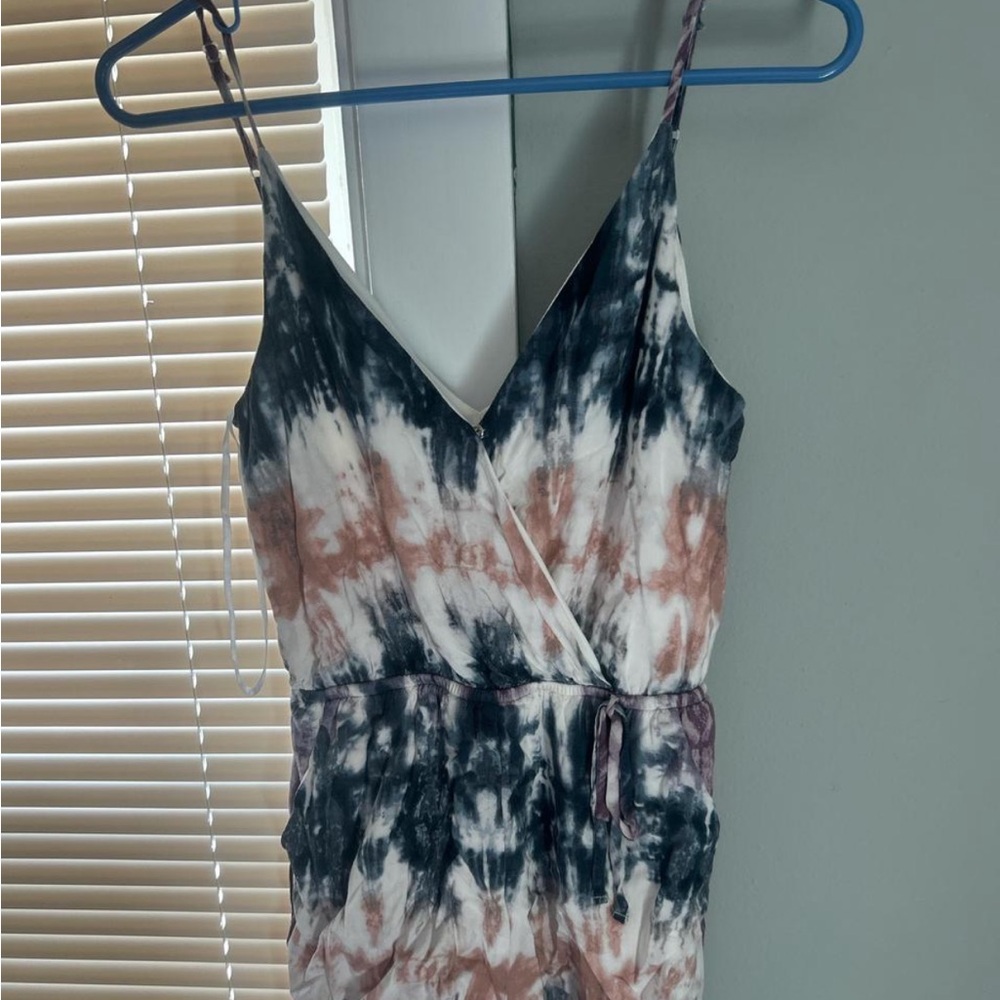 Tie-Dye Sleeveless Jumpsuit